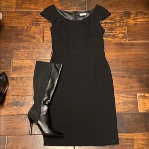Black Studio Tahari cap sleeve dress
